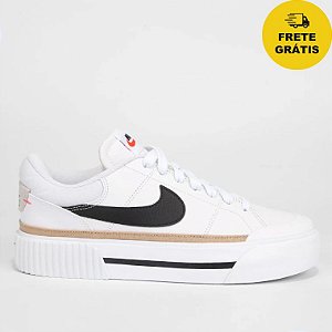 Tênis Nike Court Legacy Branco/Preto/Bege