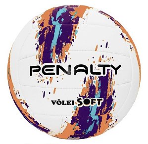 Bola Penalty Volei Soft XXIII- Branco/Rosa/Amarelo