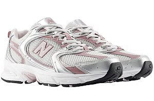 Tênis New Balance Prata/Rosa
