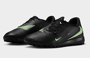 - Chuteira Nike Phantom 6 Tf Preto/Verde