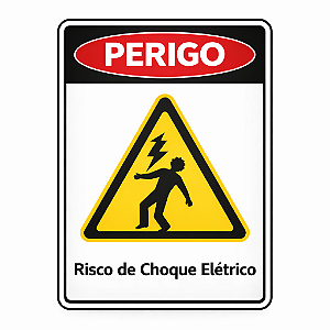 Placa 15x20cm A5 Eletricidade