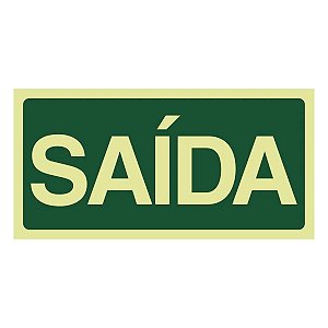 Placa 12x24cm S12 Saída