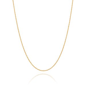 Colar Feminino Rommanel Fio Cadeado Corrente 42cm 531638