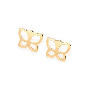 Brinco Rommanel em forma de Borboleta Vazada - 526560