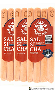 PORCO REAL - Kit 3 Pcts de Salsicha com quatro unids cada