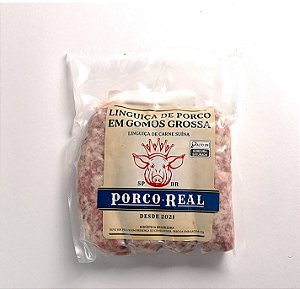 PORCO REAL - Linguiça Gomo com quatro unids - Peso variável entre 340 e 400g