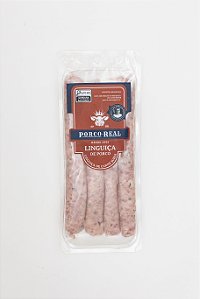PORCO REAL - Linguiça Fininha com quatro unids - Peso variável entre 230 e 280g