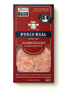 PORCO REAL - Hamburguer de Panceta 480g - 4 unids