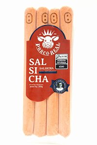 PORCO REAL - SUPER PROMO - Salsicha com quatro unids - Peso variável entre 275 e 300g