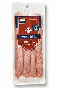 PORCO REAL - SUPER PROMO - Próximo ao Vencimento (23/07) - Linguiça Fininha com quatro unids - 300g