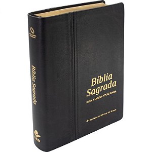 Bíblia Sagrada - Letra Gigante - Couro Legítimo NAA