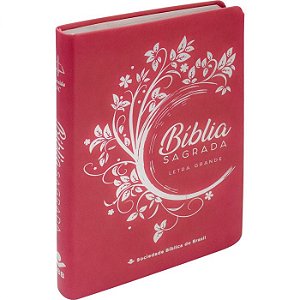 Bíblia Sagrada - Letra Grande - Pink - Lt Grande - ARC - SBB