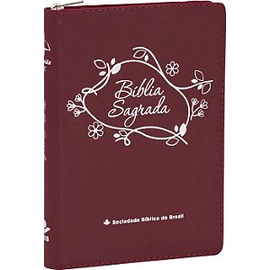 Bíblia Sagrada - Linha Ouro - ARC - VERMELHA - ZIPER - SBB
