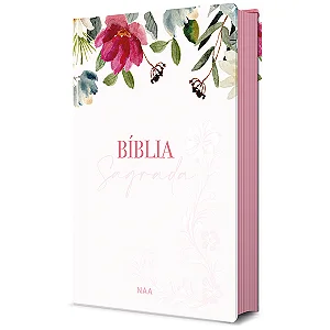 Bíblia sagrada NAA – Flores Rosa