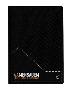 Biblia A Mensagem  Letra Gigante  Capa Luxo Preta