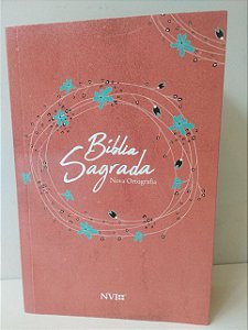 Bíblia Sagrada NVI Lt Normal Capa Brochura Feminina Laranja