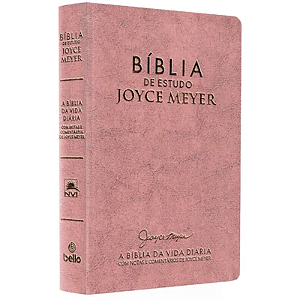 Bíblia De Estudo Joyce Meyer NVI Letra Media Capa Rosa