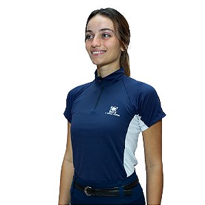 Camisa de Treino SEVILLÁ - ADULTO - cor  Azul Marinho/Branco MANGA CURTA