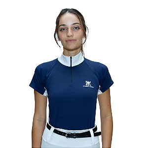 Camisa de competição SEVILLÁ  - ADULTO - cor AZUL MARINHO MANGA CURTA