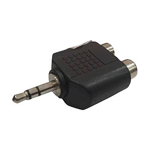 Adaptador P2 Stereo x 2 Jack RCA