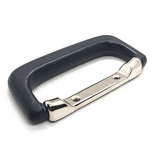 Alça de Plástico Externa Pequena com Suporte Niquelado