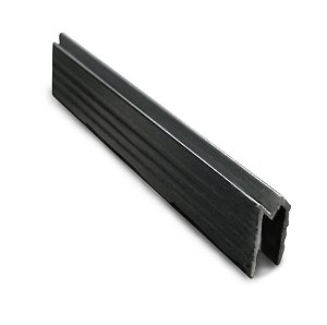 3m Perfil de Alumínio Hibrido 7mm Black