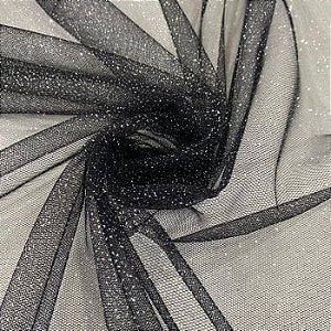 TULE GLITER (PRETO)