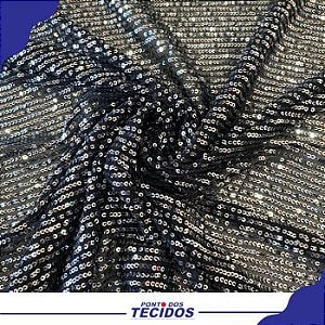 TECIDO TULE PAETÊ (PRETO)