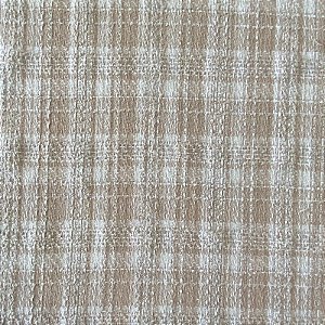 TECIDO LÃ TWEED CHECKS (XADREZ BEGE)