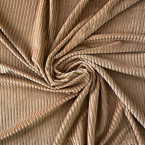 MALHA VELUDO DOUBLE CORDUROY (DOCE DE LEITE)