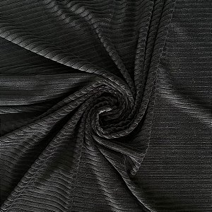 MALHA VELUDO DOUBLE CORDUROY (PRETO)