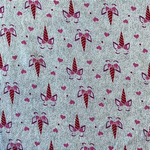 TECIDO MALHA SUEDE PIJAMA (UNICORNIO)