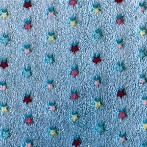 MANTA FLEECE 3D (ESTRELA COLORIDA)