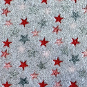 MANTA FLEECE 3D (ESTRELA VERMELHA)