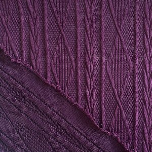 MALHA JACQUARD CROCHÊ (VINHO)