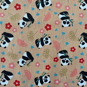 TRICOLINE ESTAMPADA (PANDA E FLORES)