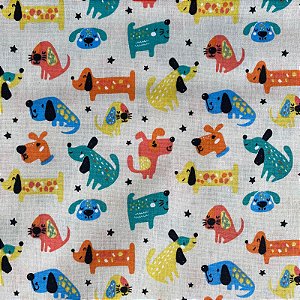 TRICOLINE ESTAMPADA (CACHORRO COLORIDO)