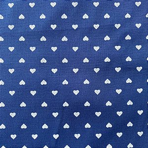 TRICOLINE ESTAMPADA (CORAÇÃO FUNDO AZUL)
