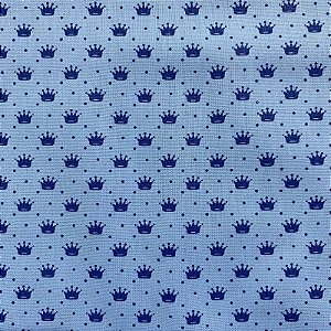 TRICOLINE ESTAMPADA (COROA E FUNDO AZUL)