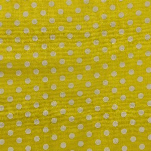 TRICOLINE ESTAMPADA (BOLINHA BRANCA E FUNDO AMARELO)