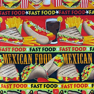 TRICOLINE BARRASDA ESTAMPADA (FAST FOOD)