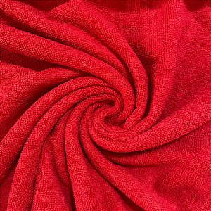 TECIDO FELPUDO MICROFIBRA TINTO (VERMELHO)