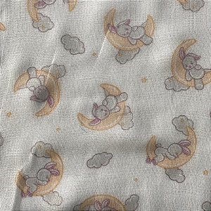 FRALDA DOHLER ESTAMPADA (COELHO NA LUA)