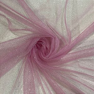 TULE GLITER (ROSA BEBÊ)