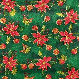 TRICOLINE BARRASDA ESTAMPADA (FLO DE NATAL) NATAL