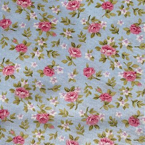 TRICOLINE CALDEIRA LUCIA (AZUL CLARO FLOR ROSA CLARO)
