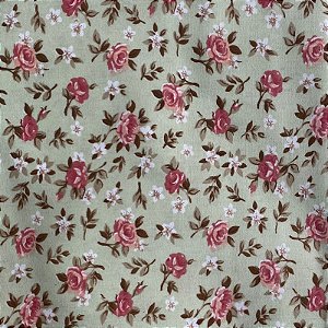 TRICOLINE CALDEIRA LUCIA (VERDE CLARO FLOR ROSA)