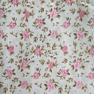 TRICOLINE CALDEIRA LUCIA (BEGE CLARO FLOR ROSA CLARO)