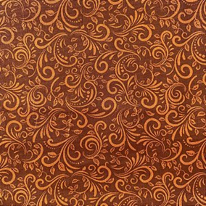TRICOLINE IGARATINGA ESTAMPADA (ABSTRATO  LARANJA ESCURO)