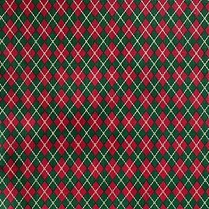 TRICOLINE BAHAMAS ESTAMPADO (QUADRICULADO VERDE E VERMELHO) NATAL